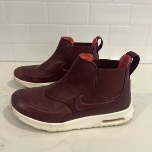 Nike Burgundy Slip-On Air Max Thea Sneakers